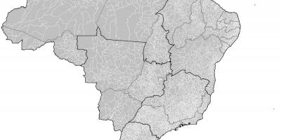 Brasilia kartta - Kartat Brasilia (Etelä-Amerikka - Amerikka)